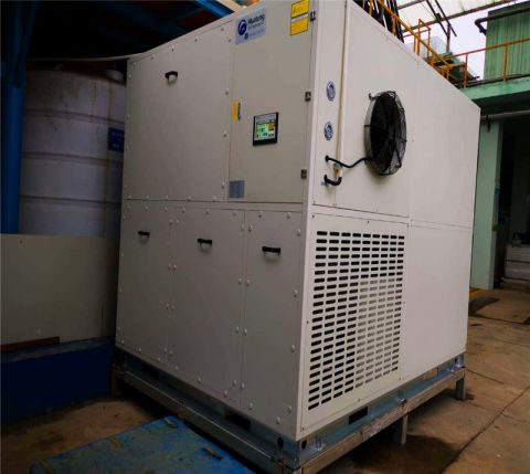 Heat pump closed belt modular sludge dryer